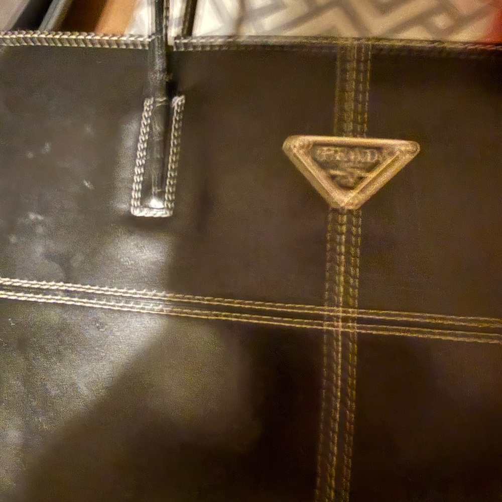Prada Black Leather Briefcase